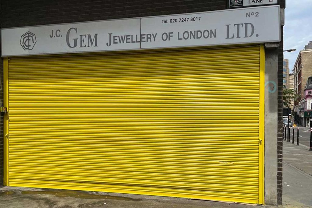 Roller Shutter Paint Removes Graffiti Problem in Aldgate GoGum Limited